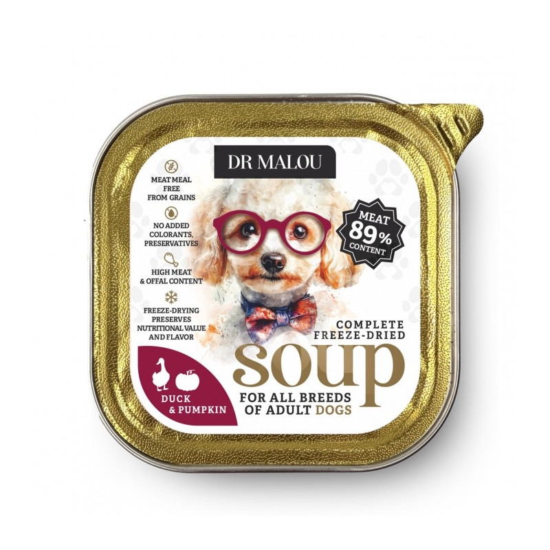 Wet Dog Food Dr. Malou Soup Duck with Pumpkin 1pc