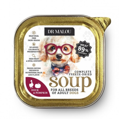 Wet Dog Food Dr. Malou Soup Duck with Pumpkin 1pc