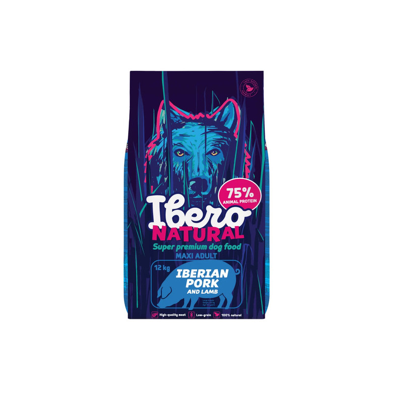 Ibero Natural Maxi Adult 12 kg – grain-free food for large breed dogs | Pupilowa Kraina
