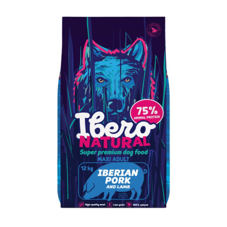 Ibero Natural Maxi Adult 12 kg – grain-free food for large breed dogs | Pupilowa Kraina