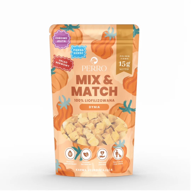 Przysmaki dla psa Perro MIX  MATCH liofilizowana dynia 15g