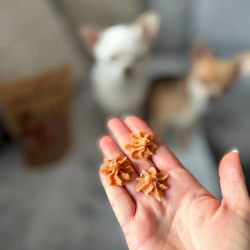 Przysmaki dla psa Slow Dog Rozetki z kaczki i batata 250g