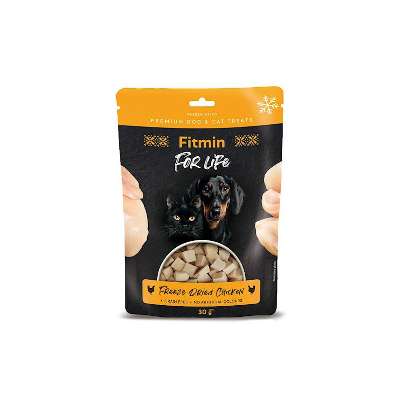 Przysmaki dla psa i kota Fitmin For Life Freeze Dried liofilizowany przysmak z kurczaka 30 g