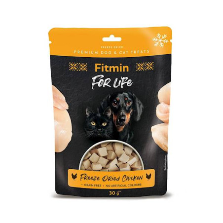 Dog and Cat Treats Fitmin For Life Freeze Dried Chicken 30 g