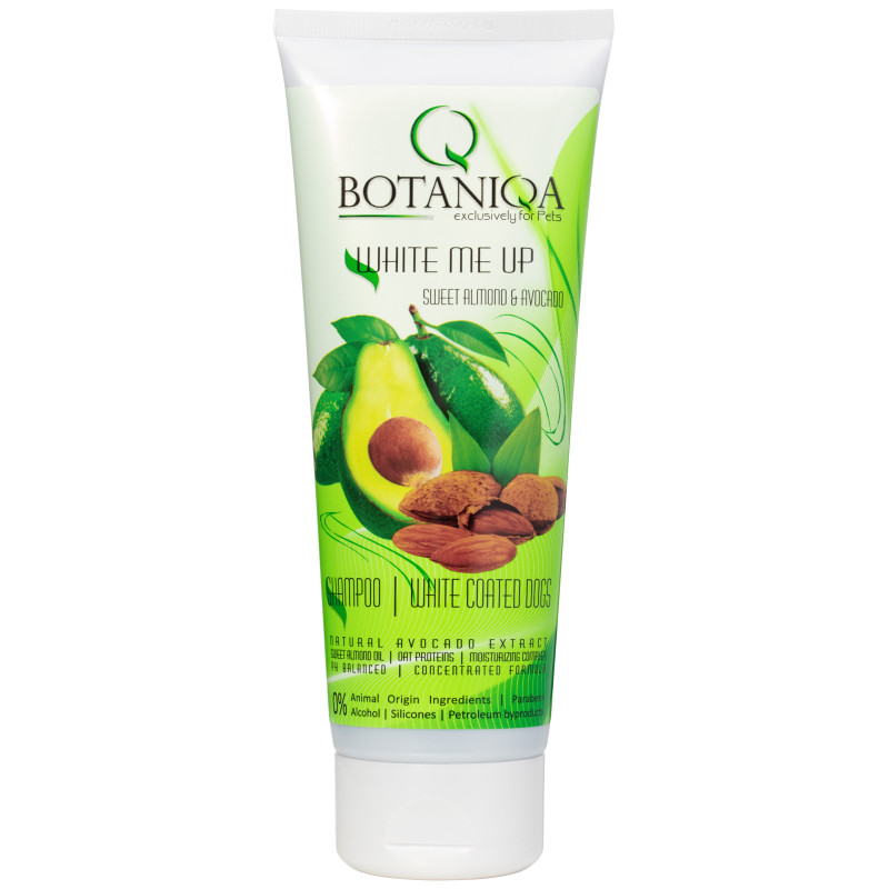Dog Shampoo BOTANIQA WHITE ME UP Sweet Almond & Avocado Shampoo 250ml