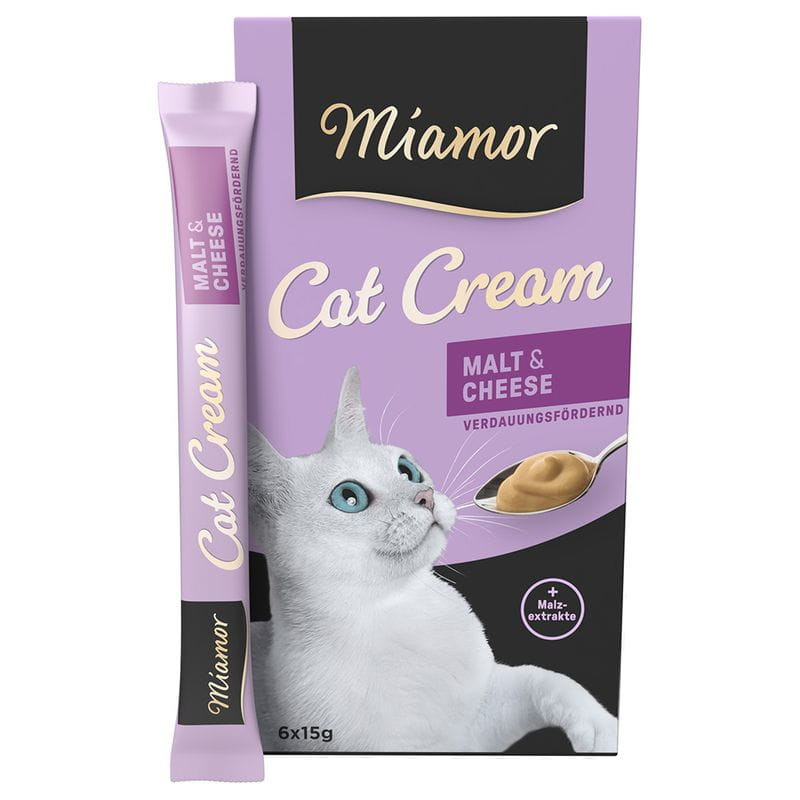 Przysmak dla kota Miamor Pasta Malt Cream z serem 6x15g
