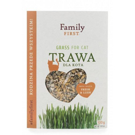Trawka dla kota Family First w pojemniku 100 g