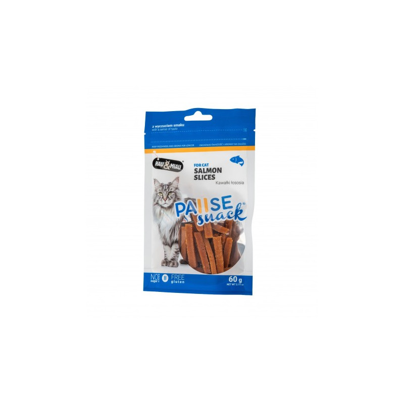 Cat treats Pausesnack salmon pieces 60 g