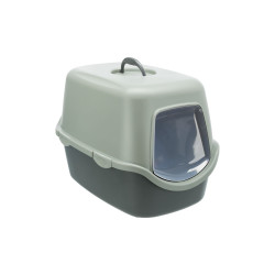 Covered cat litter box Trixie Be Eco Vico anthracite/grey/green 40 × 40 × 56 cm