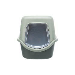Covered cat litter box Trixie Be Eco Vico anthracite/grey/green 40 × 40 × 56 cm