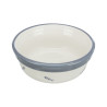 Trixie ceramic bowls on stand 250 ml dia. 12.5 cm white/grey/blue