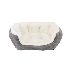 Trixie Davin pet bed for dog/cat oval grey/cream plush 50 x 40 cm
