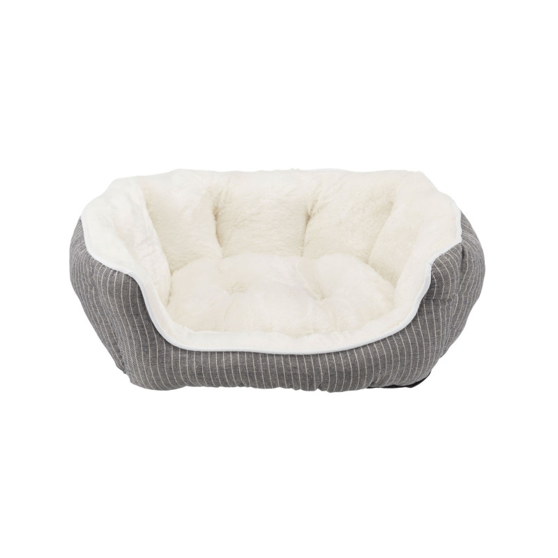 Trixie Davin pet bed for dog/cat oval grey/cream plush 50 x 40 cm