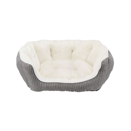 Trixie Davin pet bed for dog/cat oval grey/cream plush 50 x 40 cm