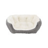 Trixie Davin pet bed for dog/cat oval grey/cream plush 50 x 40 cm