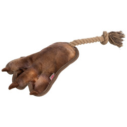 TRIXE Paw on a rope dog toy, plush, 35 cm