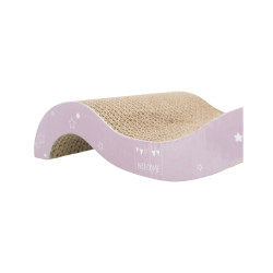 Drapak kartonowy Trixie Junior fala 38 × 7 × 18 cm liliowy/miętowy