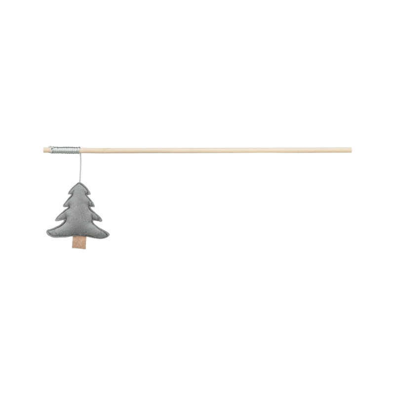 Trixie Xmas Wand Toy with Christmas Tree for Cat 48 cm