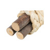 Trixie chew toy wood/hay 15 x 3 cm