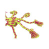 Trixie Rope Ball Dog Toy lime/pink cotton/polyester 7 cm