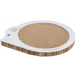 Cardboard cat scratcher Trixie Mouse white 35 × 2.5 × 29.5 cm with catnip
