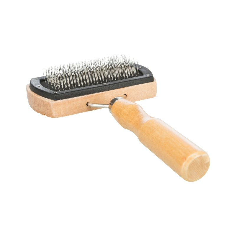 Trixie soft wooden brush (wire bristles) 10 x 18 cm