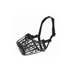 Kaganiec plastikowy TRIXIE dla psa czarny M-L dł. pyska 26 cm szer. paska 7 cm