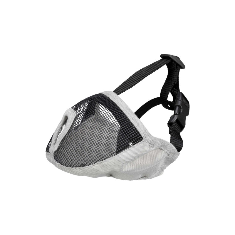 Muzzle for brachycephalic dogs TRIXIE polyester S-M 31 cm grey
