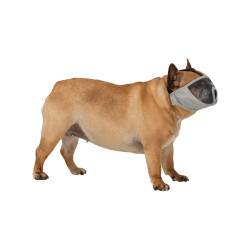 Muzzle for brachycephalic dogs TRIXIE polyester S-M 31 cm grey