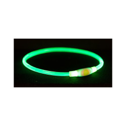 Trixie USB Light Up Collar S–M 40 cm 8 mm green
