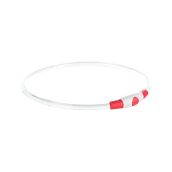 Light-up collar Trixie USB S–M 40 cm 8 mm red