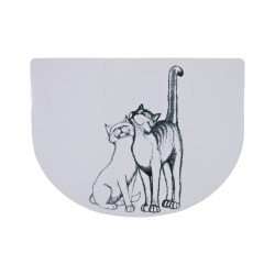 Trixie Pussy Cat Bowl Mat 40 × 30 cm Semi-Round