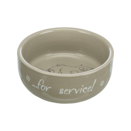 Ceramic Cat Bowl Trixie Thanks for Service 0.3 l / 11 cm
