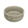 Ceramic Cat Bowl Trixie Thanks for Service 0.3 l / 11 cm