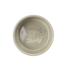 Ceramic Cat Bowl Trixie Thanks for Service 0.3 l / 11 cm