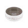 Trixie Pet's Home ceramic bowl 0.3 l / 12 cm cream-dark grey