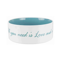 Trixie Pet's Home Ceramic Bowl 0.3 l / 12 cm Cream and Light Blue