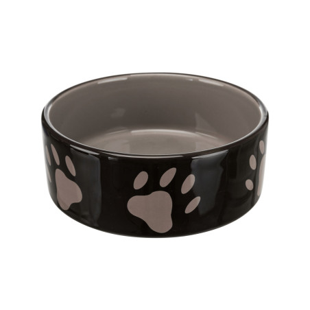 Trixie ceramic bowl 0.3l/12cm WHITE-BROWN