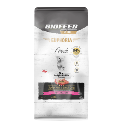 Karma sucha dla psa Biofeed EUPHORIA Fresh Meat Junior Indyk Królik XS/S 8kg