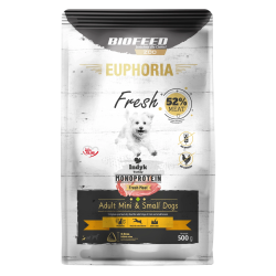 Dry Dog Food Biofeed EUPHORIA Fresh Meat Adult Turkey Mono XS/S 0.5kg