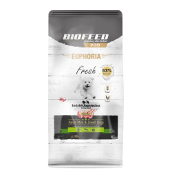 Karma sucha dla psa Biofeed EUPHORIA Fresh Meat Adult Indyk Jagnię XS/S 8kg