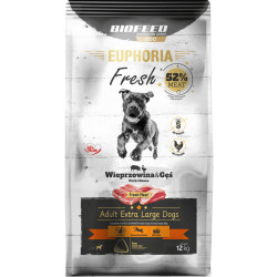 Dry dog food Biofeed EUPHORIA Fresh Meat Adult Pork/Goose XL 12kg