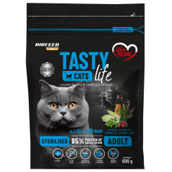 Dry Cat Food Biofeed Tasty Cats Life Sterilised with Salmon 600g