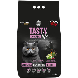 Karma sucha dla kota Biofeed TASTY CATS LIFE Sterilised with Rabbit 8kg
