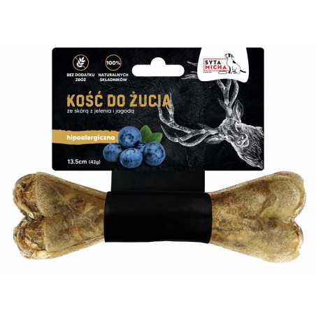 Przysmaki Syta Micha Kość do żucia dla psa hypoalegriczna jeleń 13,5 cm