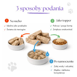 Przysmaki dla psa Dr Malou 100% liofilizowana wątroba wołowa 50g