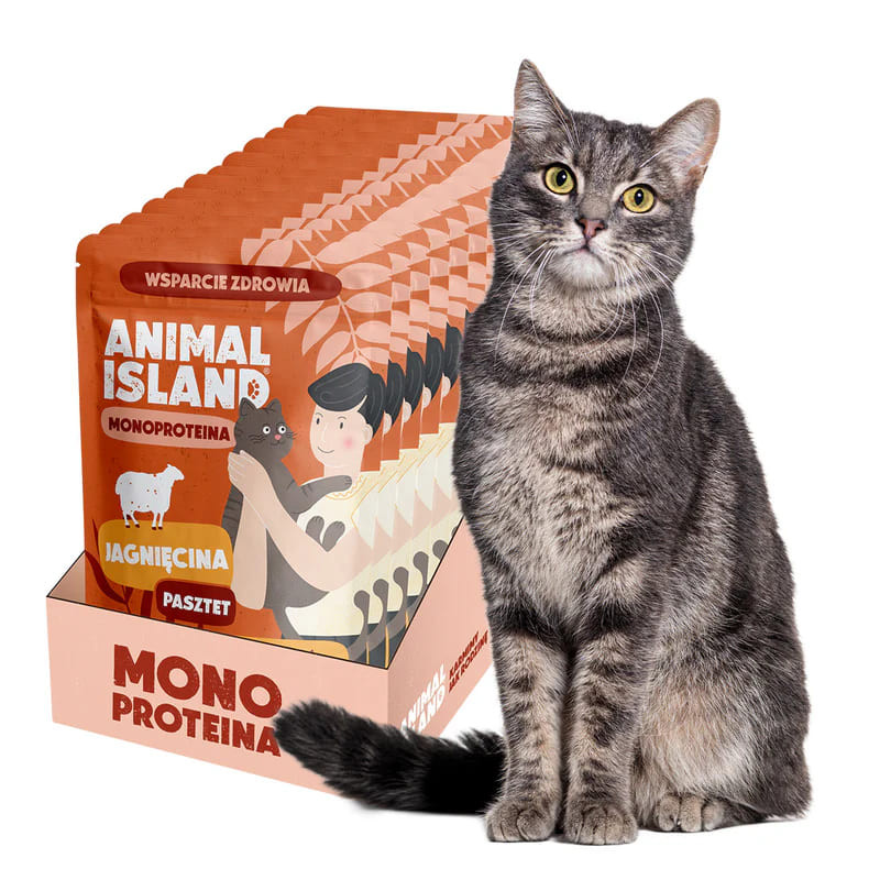 Wet Cat Food Animal Island Monoprotein Lamb 10 x 100 g