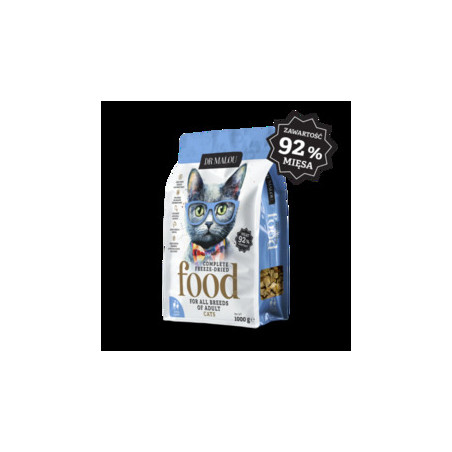 Karma sucha dla kota Dr.Malou liofilizowana karma pełnoporcjowa Kaczka z jagnięciną 1 kg Adult Cats