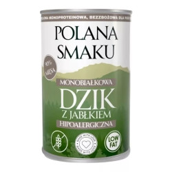 Wet Dog Food Polana Smaku Boar with Apples 400g