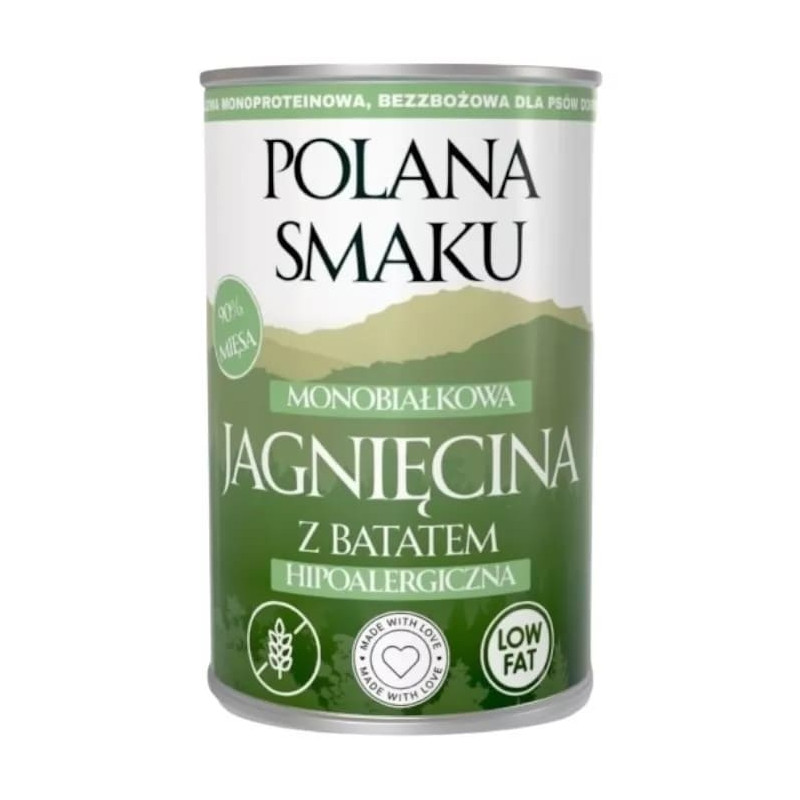 Karma mokra dla psa Polana Smaku Jagnięcina z batatami 400g